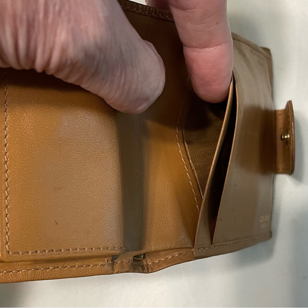 Celine Brown Wallet with Monogram Design - Picture 5 of 16